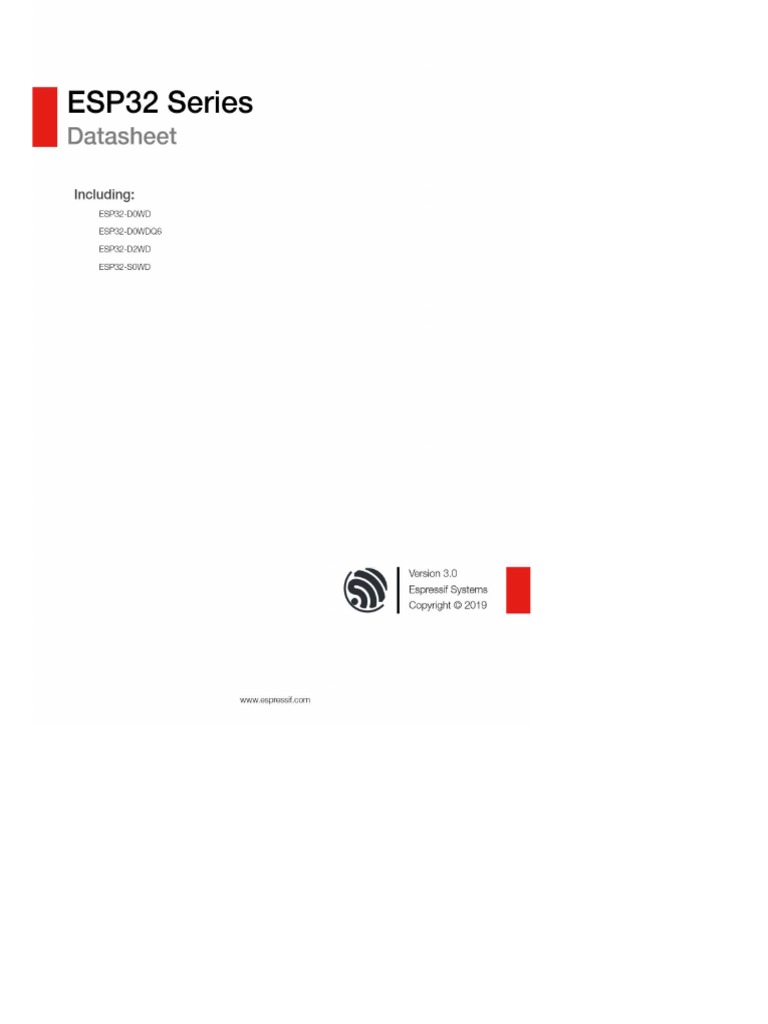 Esp32 Datasheet 28.12.2022 | PDF