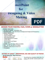 Powerpoint For Poster Designing & Video Making