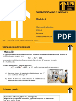 SEMANA 7 - Composición de Funciones