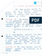 BAsic Postulates of Quantam Mechanic (PY101) 09-Dec-2022