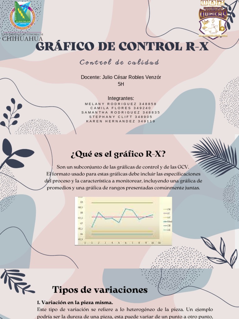 Gráfico de Control R-X: Análisis y Aplicaciones | PDF | Desviación ...