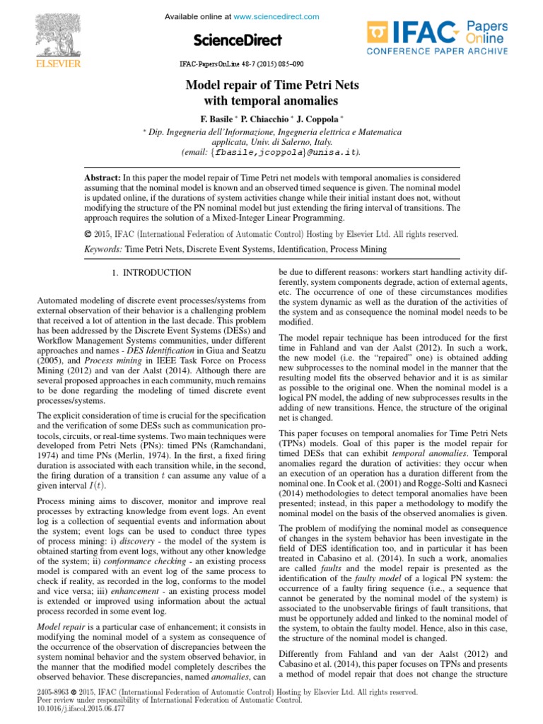 Sciencedirect Sciencedirect PDF Formal Verification Computing