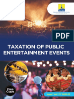 Taxation of Public Entertainment Events