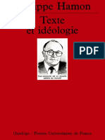 Texte Et Idéologie (Philippe Hamon)