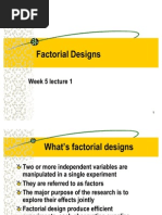 Factorial Designs