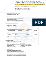 Revision Worksheet - The Earth and The Sky