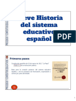 Historia Del Sistema Educativo Español