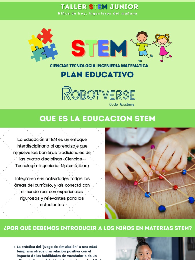 Taller STEM Junior para Niños | PDF