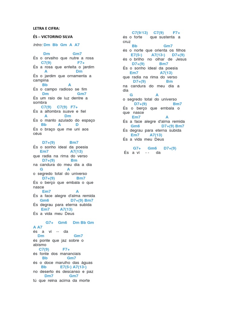 És - Letra e Cifra | PDF