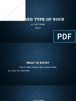 Noun and Type of Noun