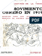 Martínez de La Torres - El Movimiento Obrero en 1919 (1928)