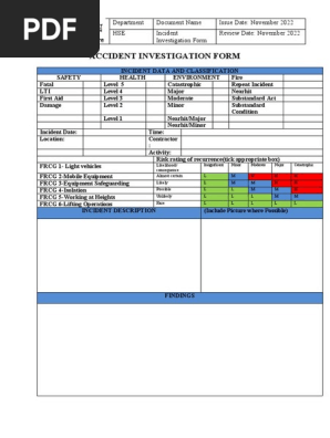 Accident Report Form