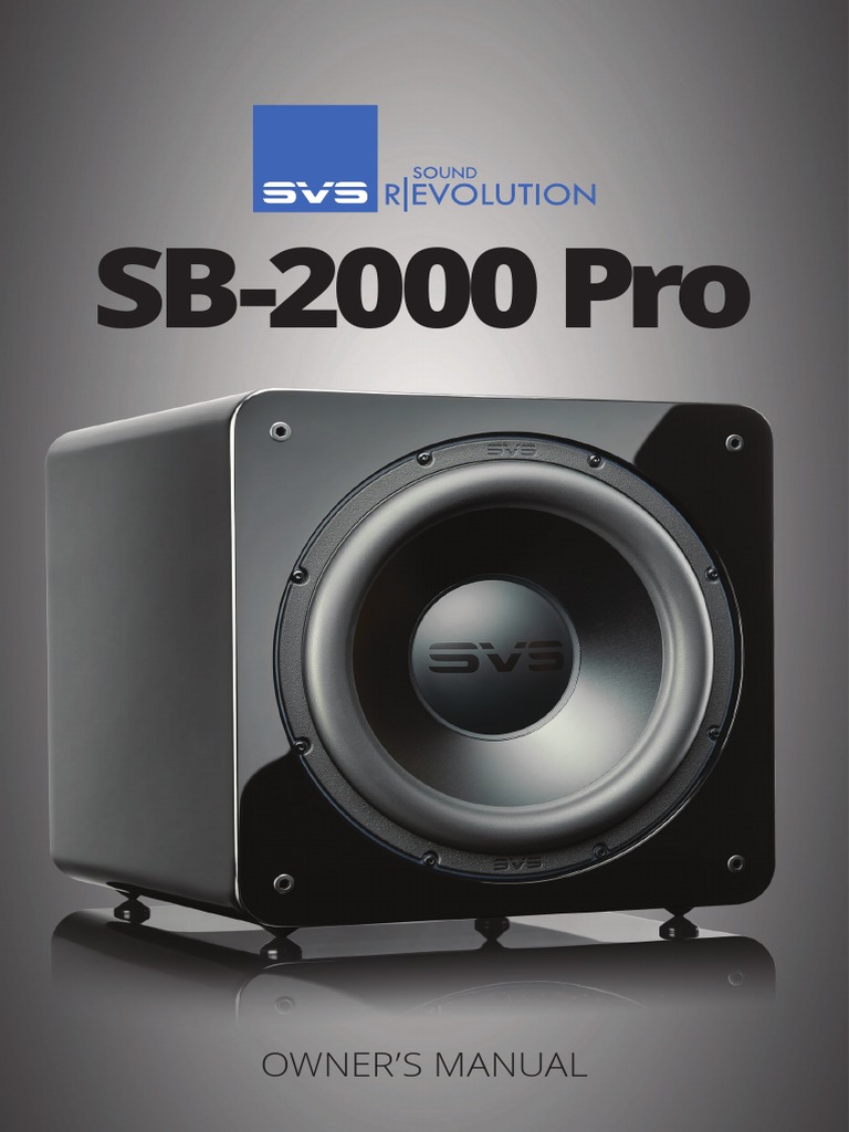 Sb-2000pro Manual Web 12092019 | PDF | Loudspeaker | Electromagnetic ...