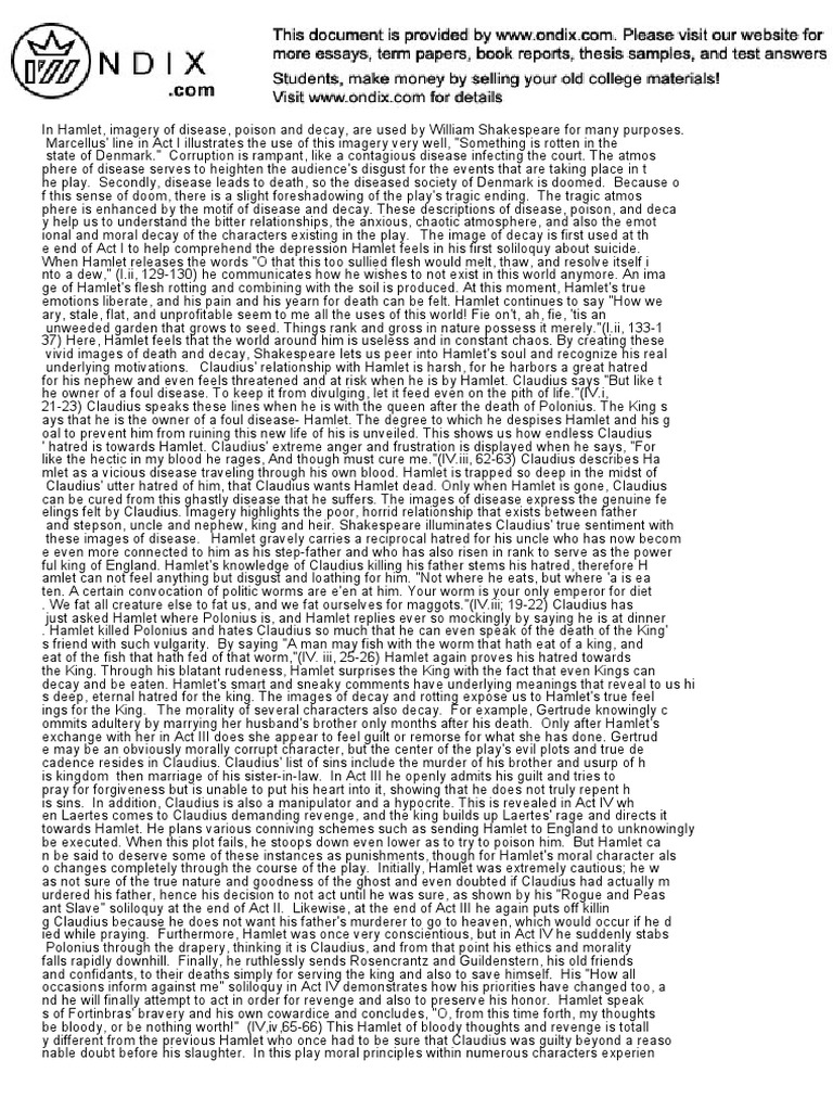 <strong>How Decay and Atmosphere Shape the Haunting Intensity of Act 1 Scene 2 in Hamlet</strong>