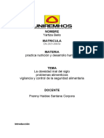 Obesidad, problemas alimenticios y seguridad de los alimentos