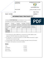 Informatique Pratique N°3