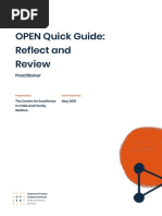 OPEN Quick Guide Reflect and Review - Practitioner