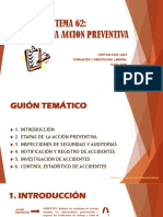 Tema 62. Etapas de La Acción Preventiva