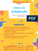 04 Agosto INICIO MULTIPLICACIÓN