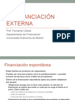 Fuentes de Financiación