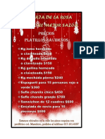 Precios Platillos Navideños