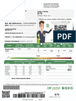 NOTARIO LEON PABLO - Factura CFE por $70 M.N