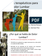 Recursos Terapéuticos para Dolor Lumbar (La Clase)