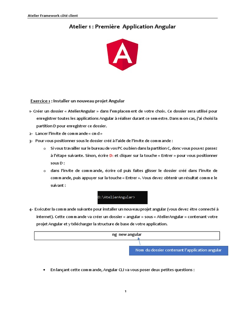 TP1 - Premier Projet Angular | PDF | Programmation web | Programmation ...