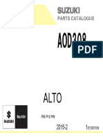 Parts Catalogue Aod308 Alto Suzuki Alto
