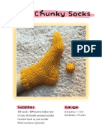 Basic Chunky Socks Pattern 2020