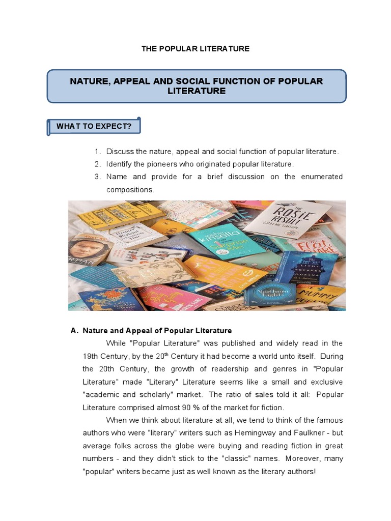 Understanding Popular Literature | PDF | Genre