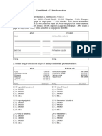 Balanço patrimonial da Cia Simétrica em 31/12/X1