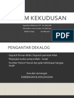 Presentasi Dekalog Hukum Kekudusan 6121801008 6121801019 6121801020