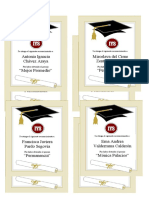 Tarjetas de Regalo Licenciatura