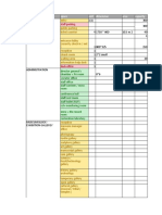 Area Calculation Sheet