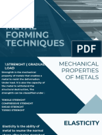 METAL FORMING TECHNIQUES: STRENGTH, ELASTICITY, YIELD STRENGTH AND MORE
