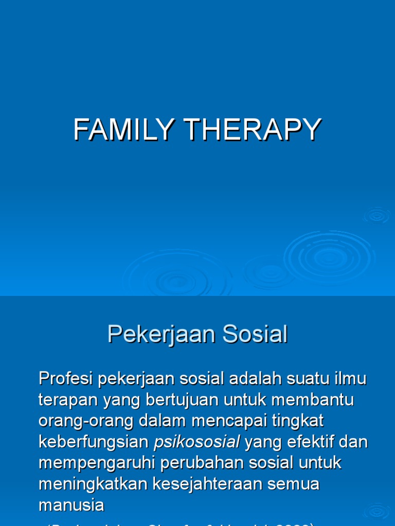 Family Therapy Pdf