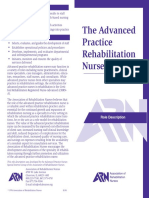 The Advanced Practice Rehabilitation Nurse