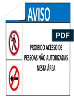 Proibido Acesso Nesta Área