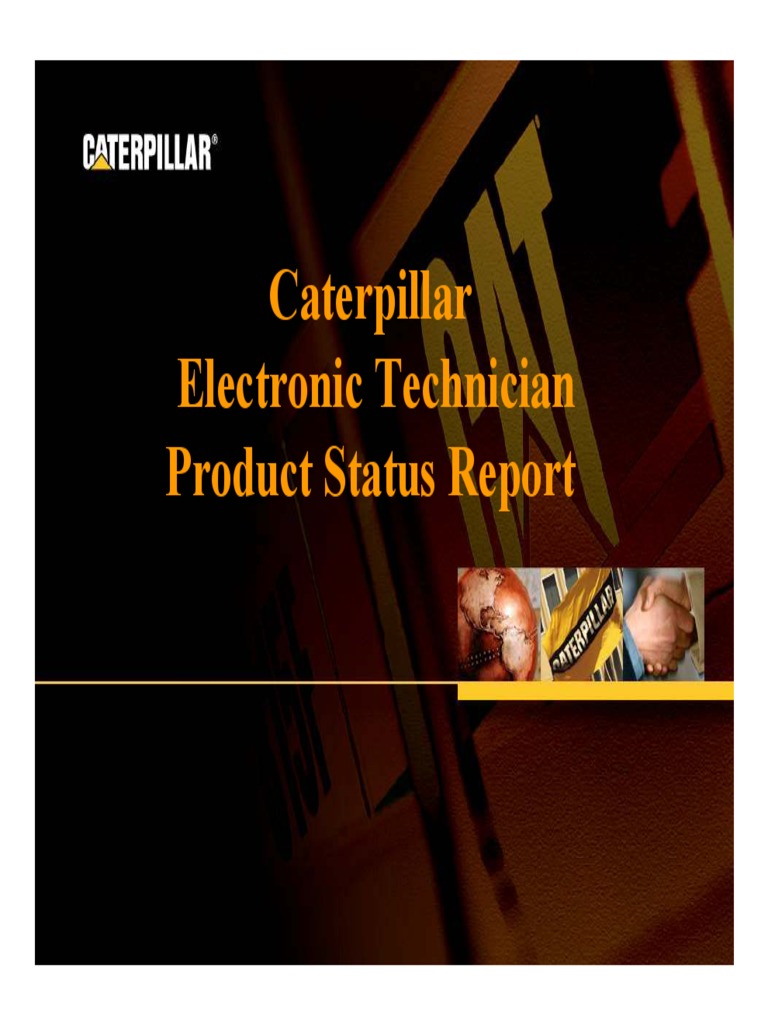 Caterpillar Product Status Report Guide | PDF | Icon (Computing ...