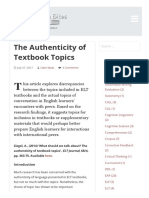 2 The Authenticity of Textbook Topics - ELT Research Bites