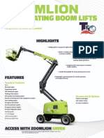 300kg Articulating Boom Lift with Multiple Safety Features