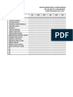 Daftar Hadir Latihan Pramuka