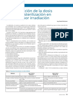 Revista SAFyBI Num 142 IONICS Determinacion Dosis Limite Esterilizacion