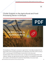 Cluster Support in The Agricultural and Food-Processing Sector in Ethiopia - Agriculture and Finance Consultants