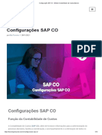 Configuração SAP CO - Módulo Contabilidade de Custos