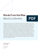 Words From The Wise Martin Leibowitz On Pension Investing Challenges