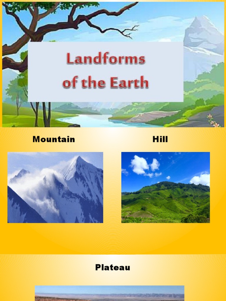 Landforms Of The Earth