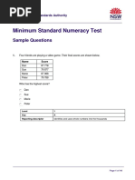 Numeracy Test